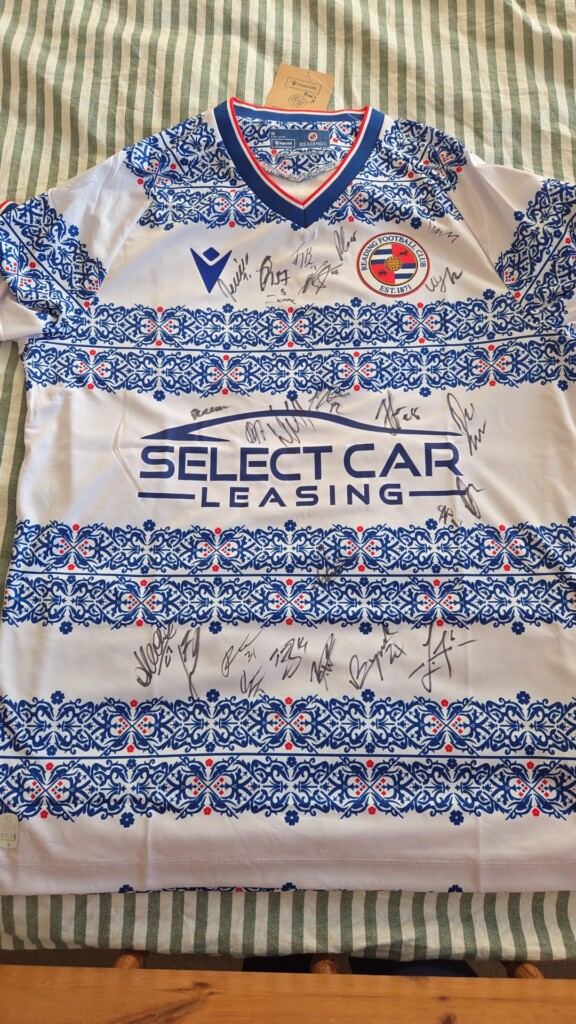 Win a signed Reading FC shirt while helping us raise funds for our ambitious facilities development project.